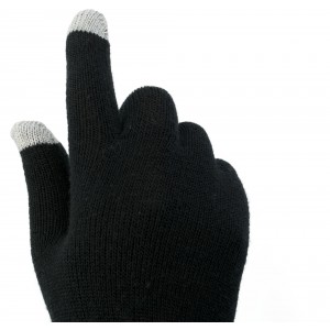 Polyester gloves Elena, black (Gloves)