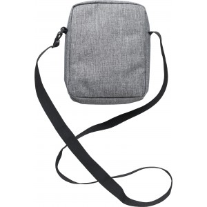 Polyester shoulder bag Caden, grey (Shoulder bags)