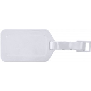 Polystyrene luggage tag Janina, white (Travel items)