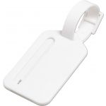 Polystyrene luggage tag Janina, white (3132-02)