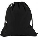 Pongee (190T) drawstring backpack Elise, black (9003-01CD)