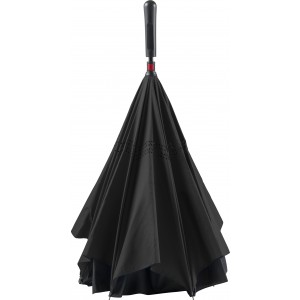 Pongee umbrella Constance, black (Umbrellas)