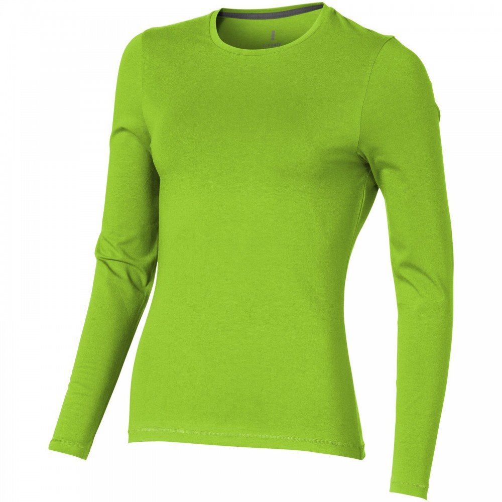 green shirt womens long sleeve