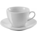 Porcelain cup and saucer (230ml), white (3179-02CD)