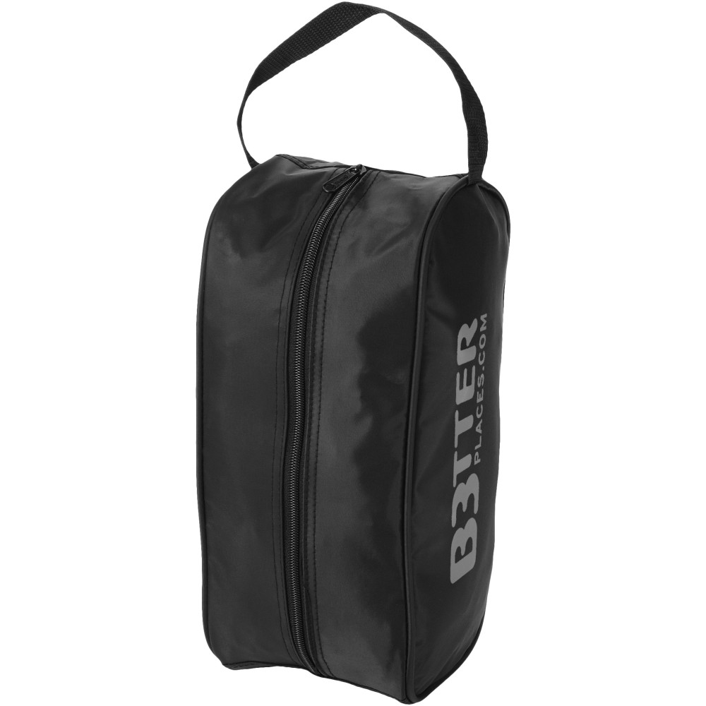 Printed Portela shoe bag, solid black (Suit carrier, shoe bag)