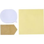Pouch with 3 types of sticky notes, white (7805-02)