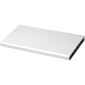 Plate 8000 mAh aluminum power bank, Silver (Powerbanks)
