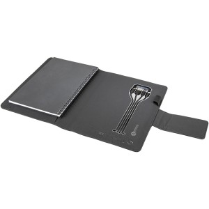 SCX.design O16 A5 light-up notebook powerbank, Solid black (Powerbanks)