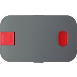 PP and silicone lunchbox Veronica, red (Plastic kitchen equipments)