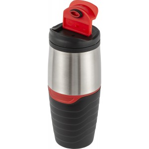 PP and stainless steel mug Pamela, black/silver (Thermos)