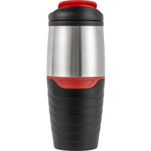 PP and stainless steel mug Pamela, black/silver (Thermos)