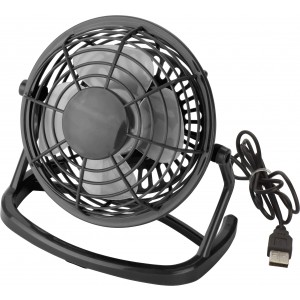 PP desk fan Preston, black (Office desk equipment)