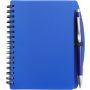 PP notebook with ballpen Kimora, blue