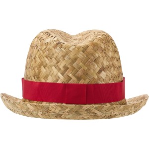 Pricus straw hat, Red, Natural (Hats)
