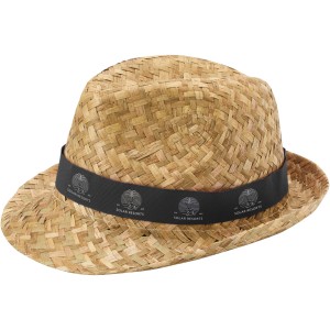Pricus straw hat, Solid black, Natural (Hats)