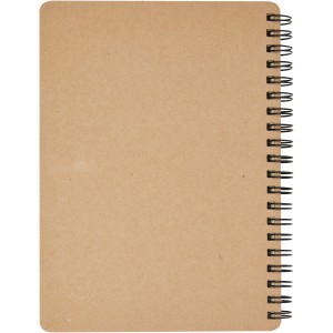 Priestly recycled notebook with pen, Natural, solid black (Notebooks)