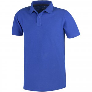 Primus short sleeve men's polo, Blue (Polo shirt, 90-100% cotton)