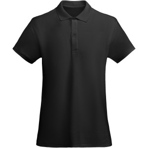 Prince short sleeve women's polo, Solid black (Polo shirt, 90-100% cotton)