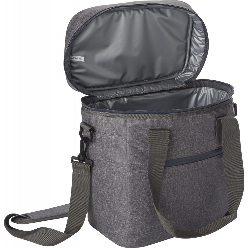 Printed PU cooling bag, grey (Cooler bags)