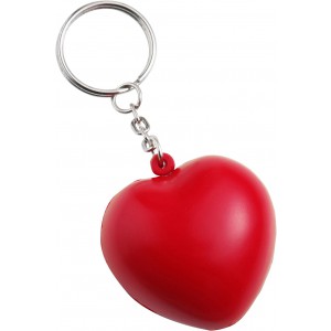 PU foam key holder Lilou, red (Keychains)