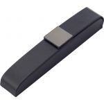 PU luxurious black pen case, suitable for one pen, black (7129-01CD)