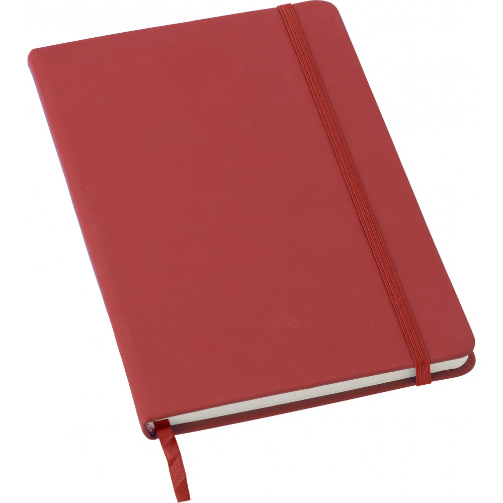 Printed PU notebook, red (Notebooks) - Reklámajándék.hu Ltd.