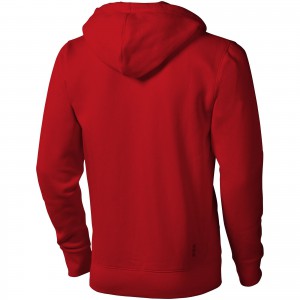 Arora hooded full zip sweater, Red (Pullovers)