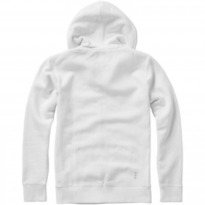 Arora hooded full zip sweater, White (Pullovers)