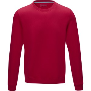 Jasper men's GOTS organic GRS recycled crewneck sweater, Red (Pullovers)
