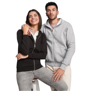 Montblanc unisex full zip hoodie, Solid black (Pullovers)