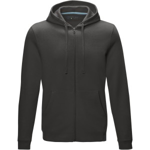 Ruby men's GOTS organic GRS recycled full zip hoodie, Storm grey (Pullovers)