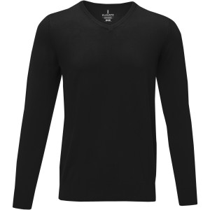Stanton men's v-neck pullover, Solid black (Pullovers)