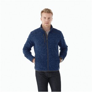 Tremblant knit jacket, HEATHER GREY (Pullovers)