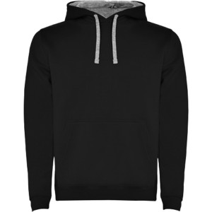 Urban men's hoodie, Solid black, Marl Grey (Pullovers)