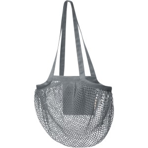 Pune 100 g/m2 GOTS organic mesh cotton tote bag, Grey (Shopping bags)