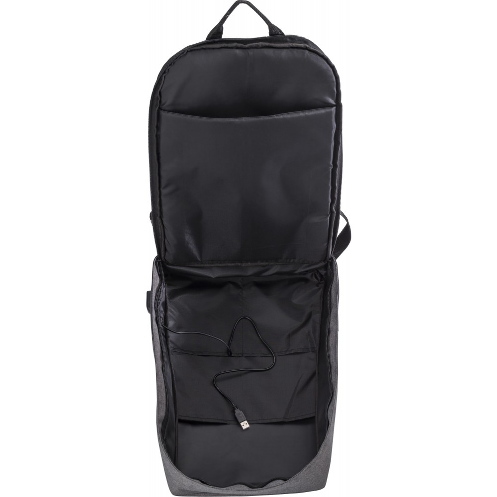 PVC (600D + 300D) anti-theft backpack, black (Backpacks) - ReklÃ¡majÃ¡ndÃ©k.hu Ltd.