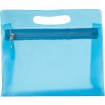 PVC Frosted toilet bag, light blue (6447-18)