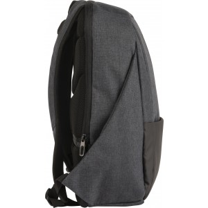 PVC laptop backpack Aliza, black (Backpacks)