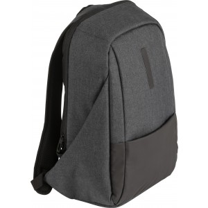 PVC laptop backpack Aliza, black (Backpacks)