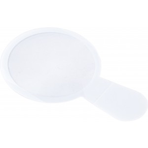 PVC magnifying glass Brennan, white (Office desk equipment)