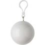 PVC poncho in a plastic ball, white