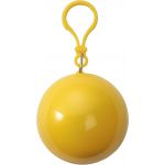PVC poncho in a plastic ball, yellow (9137-06)