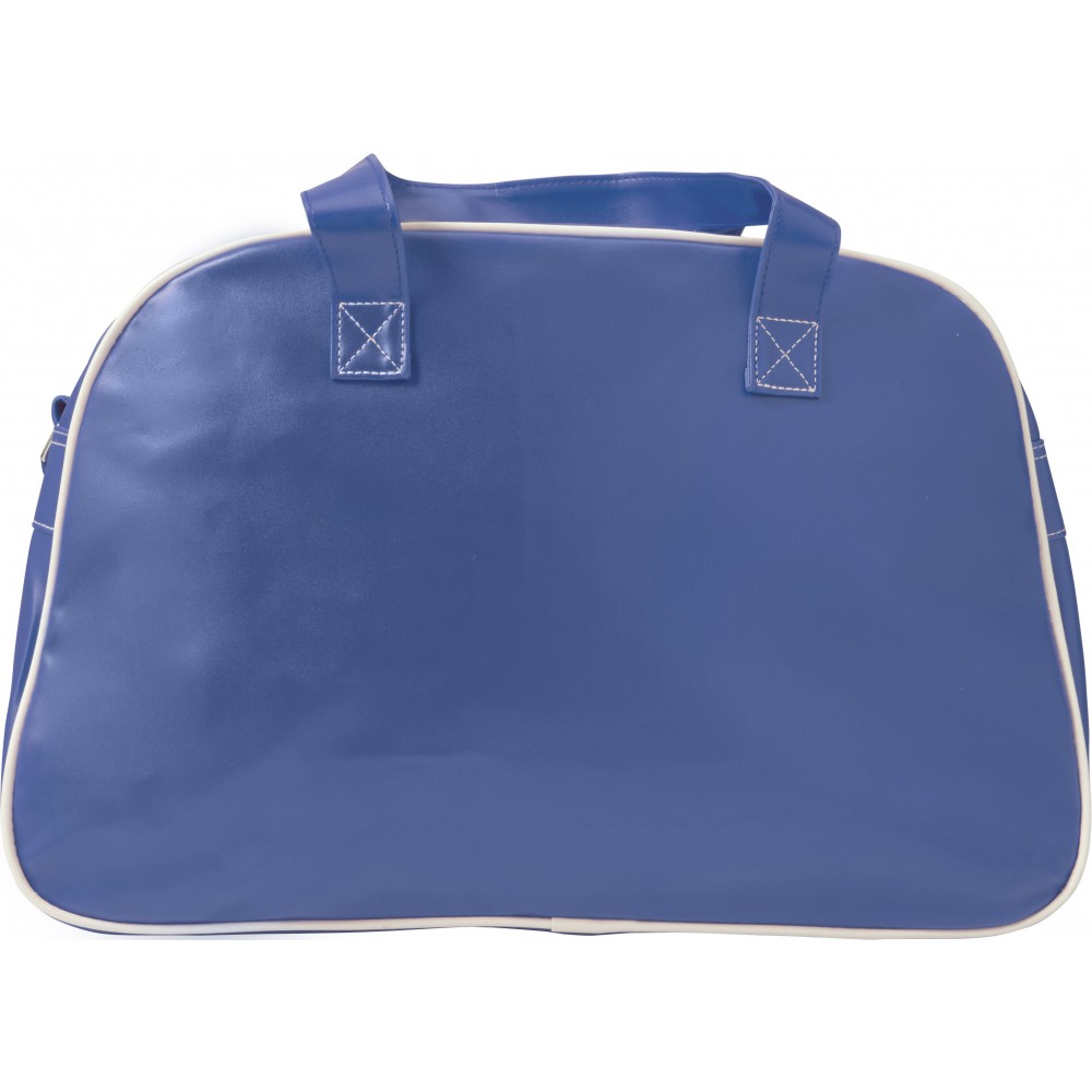 Printed PVC sports bag, cobalt blue (Travel bags)