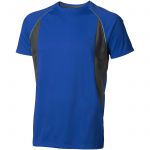 Quebec short sleeve men's cool fit t-shirt, Blue,Anthracite (3901544)