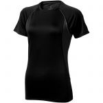 Quebec short sleeve women's cool fit t-shirt, solid black,Anthracite (3901699)