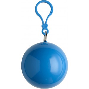 PVC poncho in a plastic ball, light blue (Raincoats)