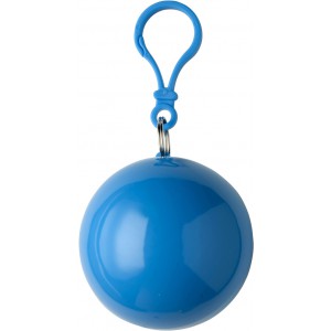 PVC poncho in a plastic ball, light blue (Raincoats)