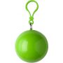 PVC poncho in a plastic ball, light green