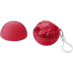 Xina rain poncho in storage ball with keychain, Red (Raincoats)