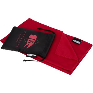 Raquel cooling towel made from recycled PET, Red (Towels)